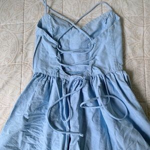 American Apparel Lace-Up Skater Dress